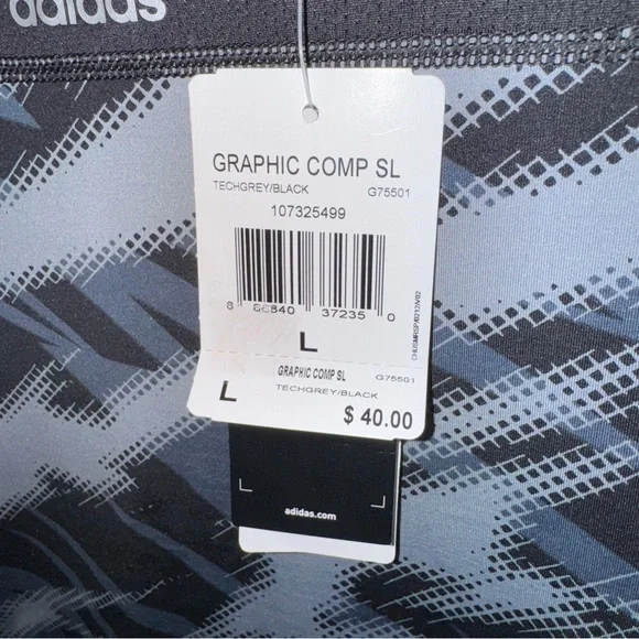 adidas Dynamic Black and Gray top - good for men or women - Picture 2 of 3